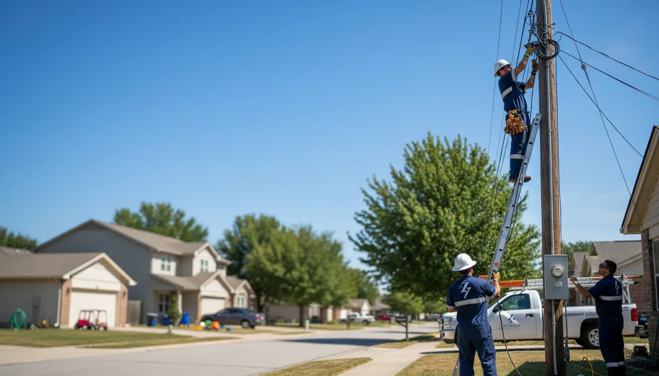 Residential electrician providing installation services in Marion, LA
